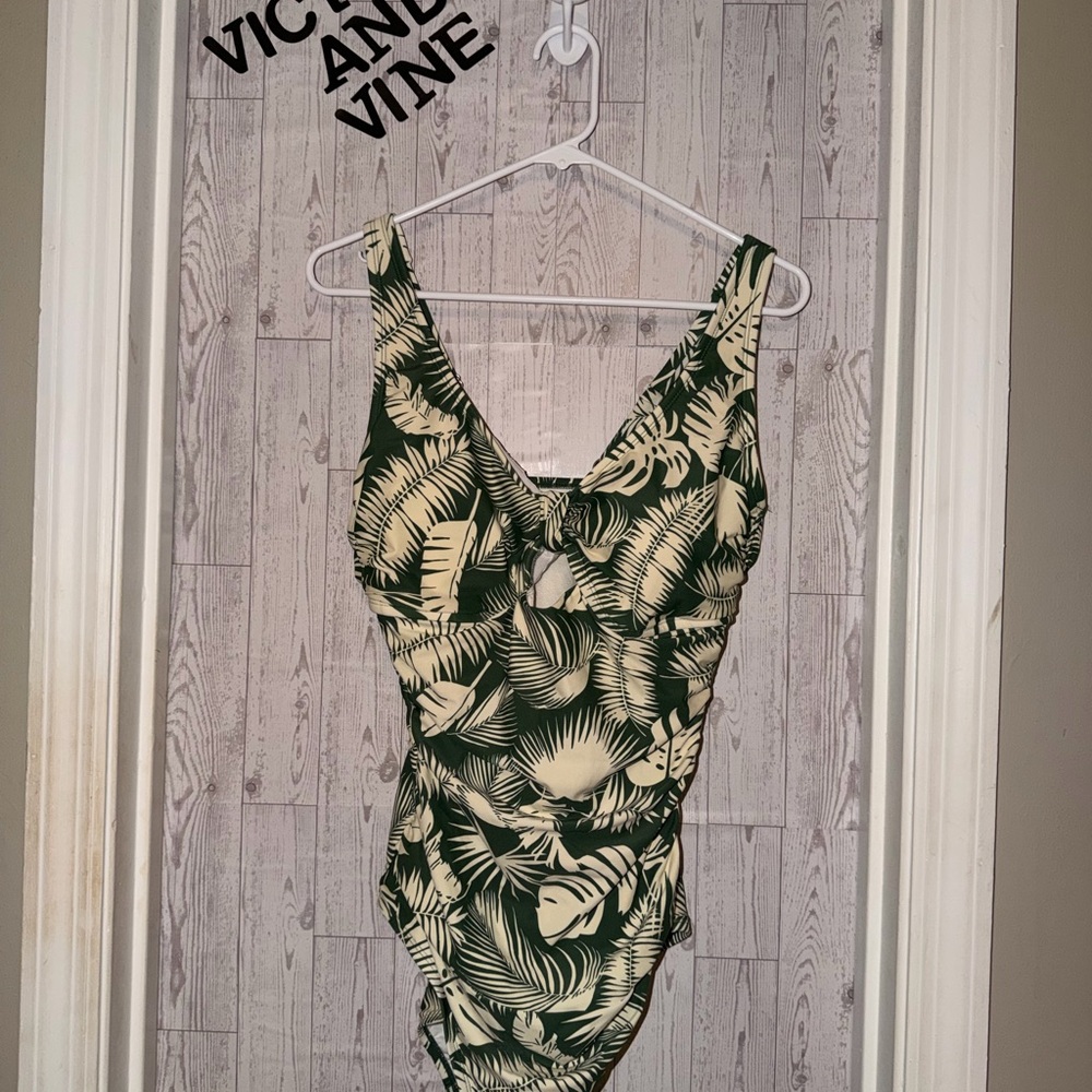 Shade & Shore Tropical Leaf Women's One Piece